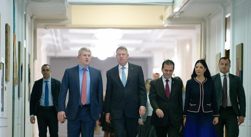 Klaus Iohannis, la preluarea mandatului la Ministerul Justitiei, Foto: Presidency.ro