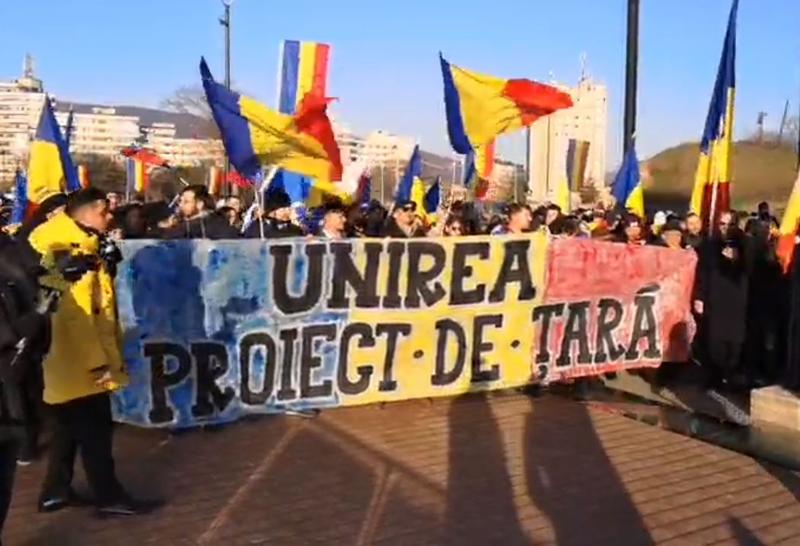 Marsul Unirii de la Alba Iulia, Foto: Captura Facebook