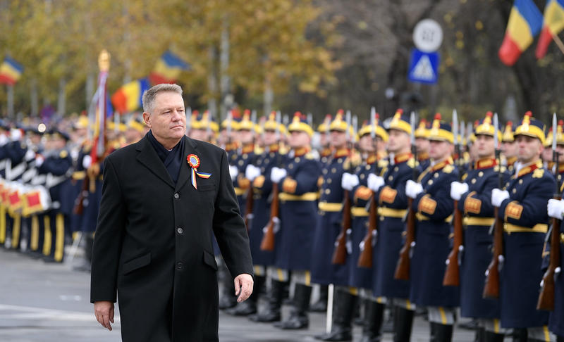 Klaus Iohannis la parada militara de 1 Decembrie, în 2019, Foto: Presidency.ro