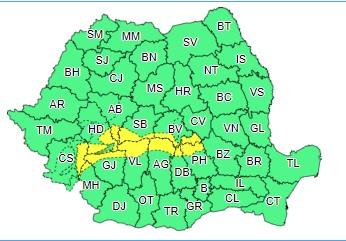 Harta viscol, Foto: ANM