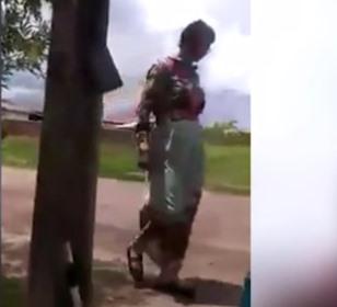 barbatul care s-a dat drept mama sa, Foto: Captura video