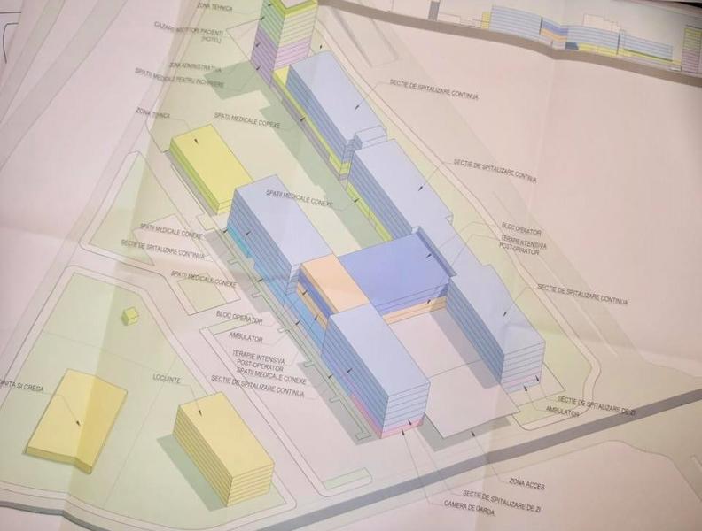 Spitalul Metropolitan - schita, Foto: Facebook/ Primaria Municipiului Bucuresti