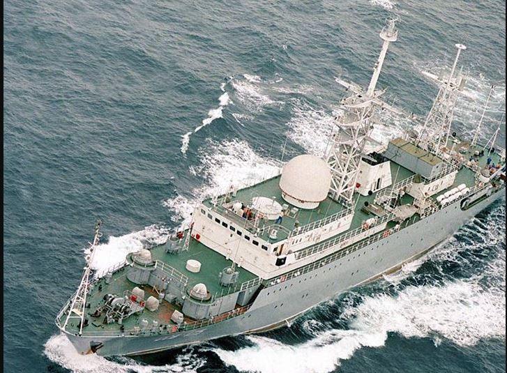 Nava de spionaj ruseasca din clasa Vishna, Foto: Pinterest