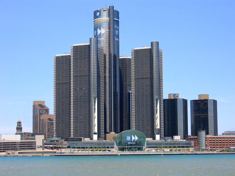 Renaissance Center, Sediul General Motors din Detroit, Foto: goodfreephotos.com