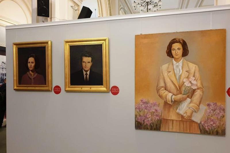 Tablouri cu sotii Ceausescu, intr-o expozitie deschisa la Muzeul National de Istorie, Foto: Vlad Barza / HotNews.ro