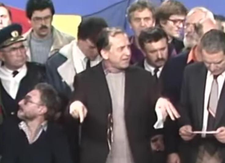 Moment zero: Aparitia lui Iliescu la TV, Foto: Captura YouTube