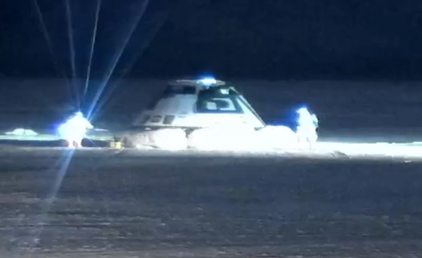 capsula Starliner a aterizat dupa misiunea esuata, Foto: Captura video