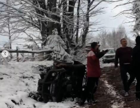 ATV rasturnat, Foto: Captura video