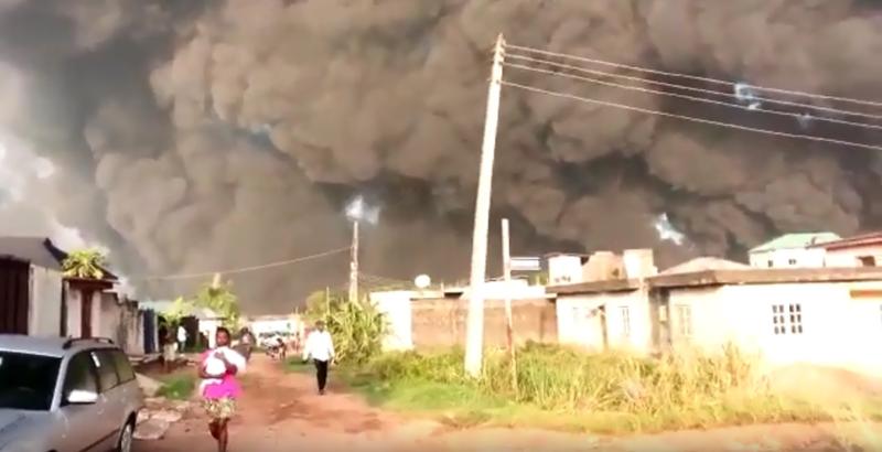 Incendiu in Nigeria, Foto: Captura YouTube