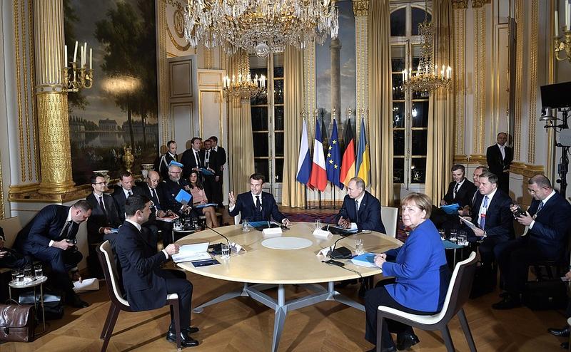 Zelenski, Macron, Putin și Merkel, Foto: kremlin.ru