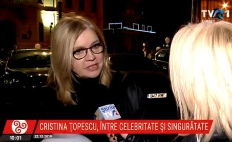 Cristina Topescu - interviu TVR, Foto: Captura Facebook - TVR