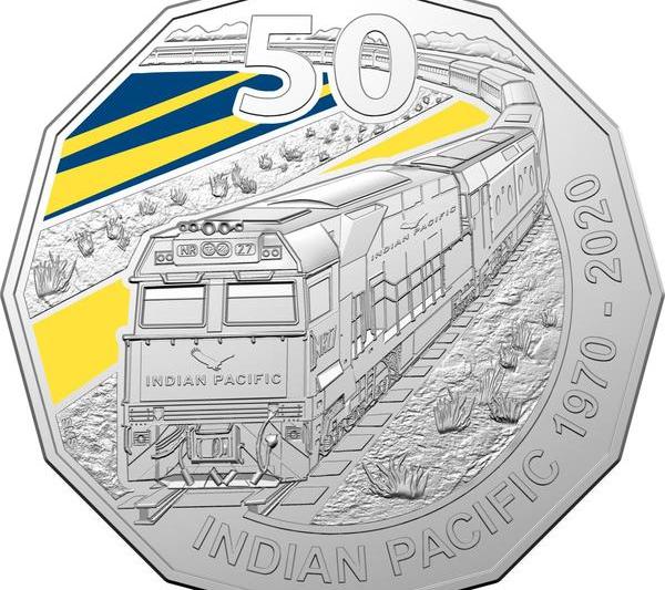 Moneda aniversara cu trenul Indian Pacific, Foto: ramint.gov.au