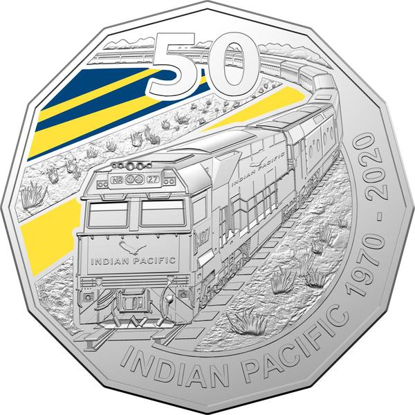 Moneda aniversara cu trenul Indian Pacific, Foto: ramint.gov.au