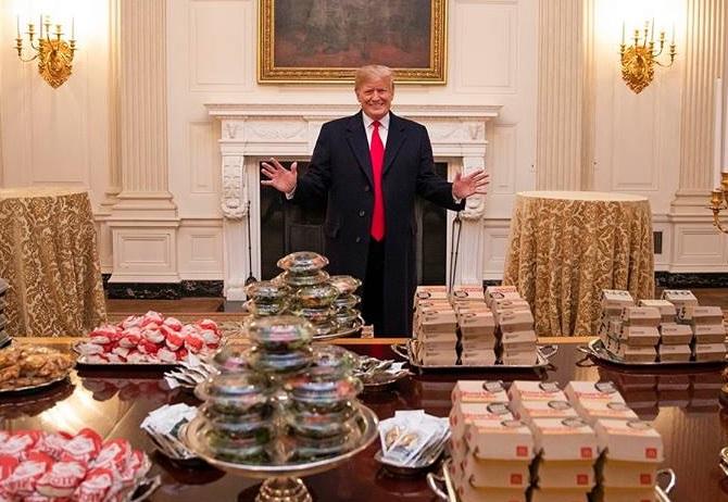 Trump, consumator de fast food (twitter-sursa foto), Foto: Hotnews