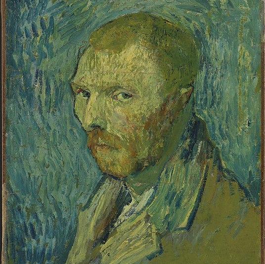 Vincent van Gogh - autoportret, 1889, Foto: Nasjonalmuseet, Oslo, online collection