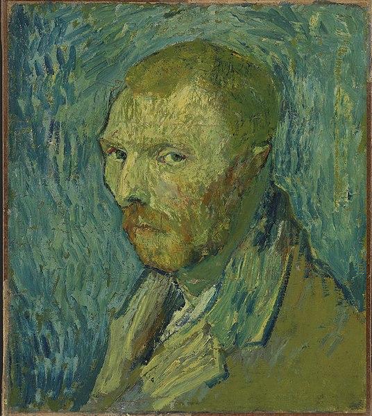 Vincent van Gogh - autoportret, 1889, Foto: Nasjonalmuseet, Oslo, online collection