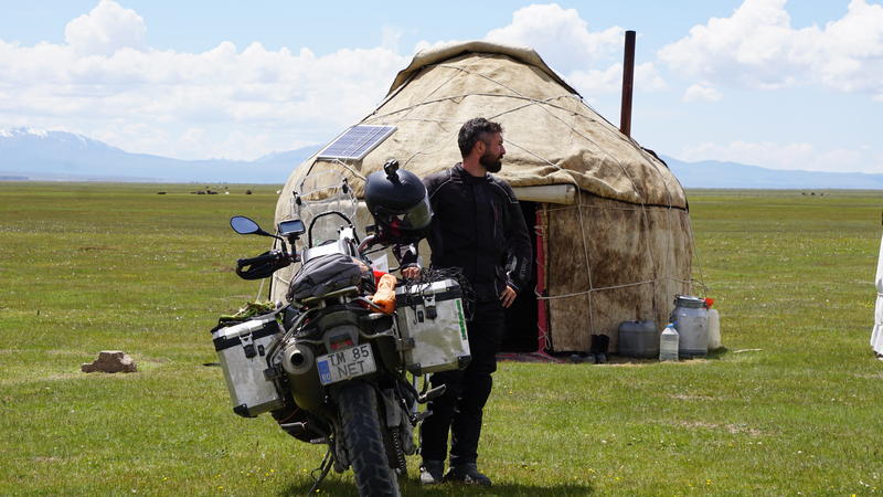 Adrian Iorgu și motocicleta, Foto: Arhiva personala