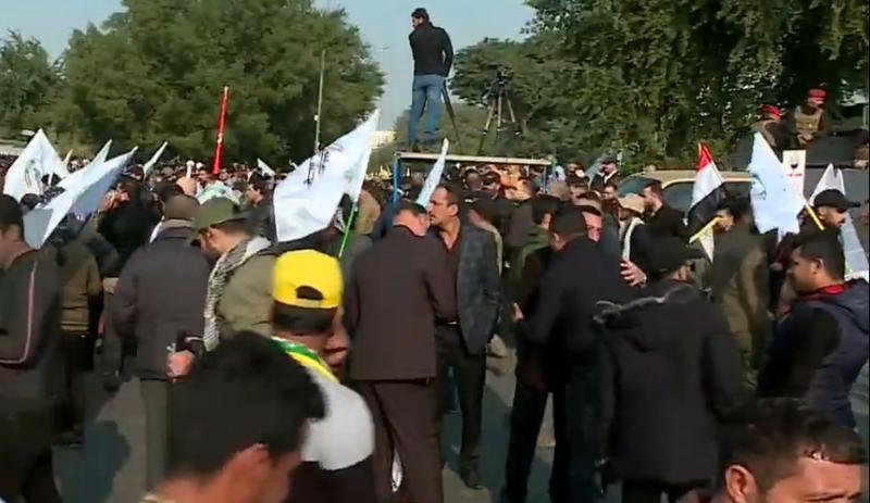 Irakieni, funeralii Soleimani, Foto: Captura video