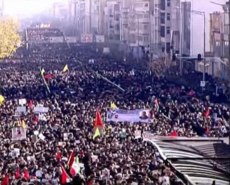 Funeraliile generalului Soleimani, Foto: Captura YouTube