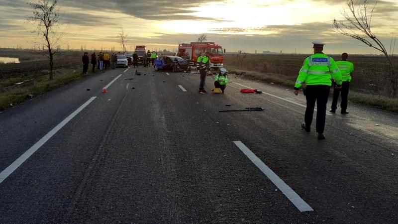 Accident pe DN2 pe zona cu o banda pe sens, Foto: Asociatia Pro Infrastructura Facebook