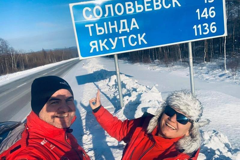 Attila si Kinga Bertici in drum spre Iakutia, Foto: Hello Siberia Expedition