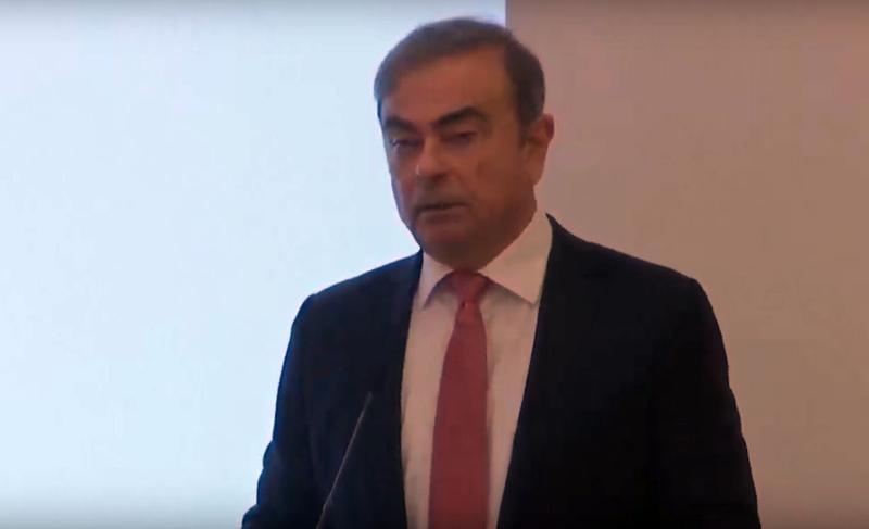 Carlos Ghosn la Beirut, Foto: Captura YouTube