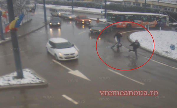 bataie in intersectie la Vaslui, Foto: Vremea Noua