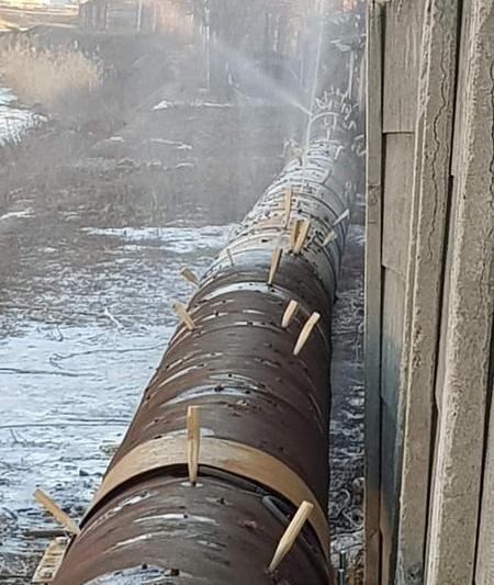 cum a fost reparata conducta de apa din Hateg, Foto: Facebook Cristi Magurean