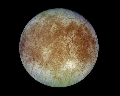 Europa, cea mai mică din lunile galileene ale lui Jupiter , Foto: Wikipedia