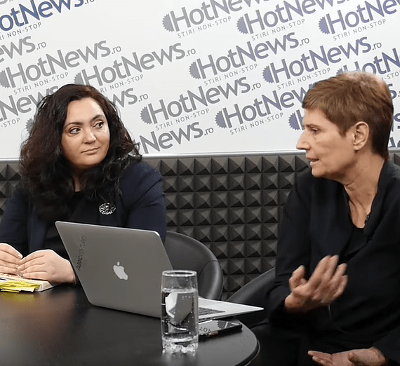 Corina Ciocârlie și Andreea Răsuceanu., Foto: Hotnews