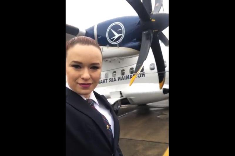 Noua aeronava ATR pentru TAROM, Foto: Captura Facebook