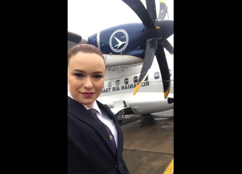 Noua aeronava ATR pentru TAROM, Foto: Captura Facebook