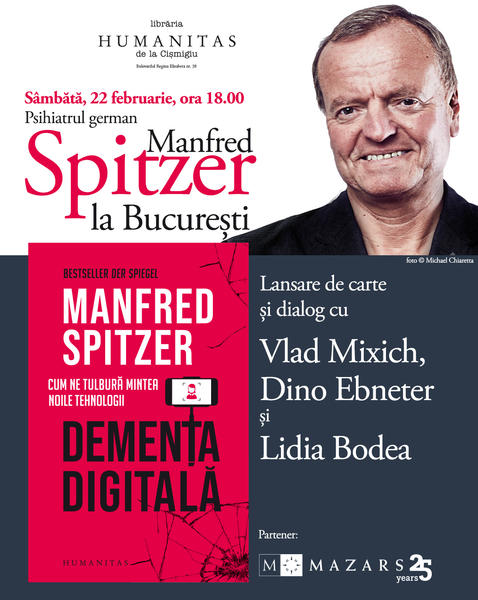 Manfred Spitzer Dementa digitala, Foto: Humanitas
