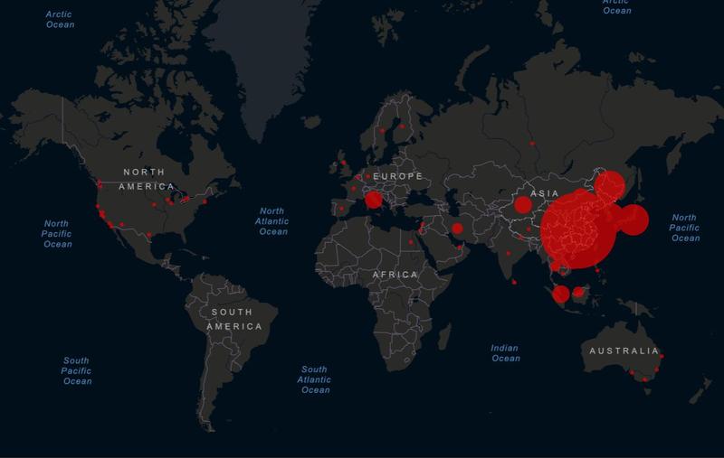 Harta raspandirii epidemiei, Foto: ArcGIS