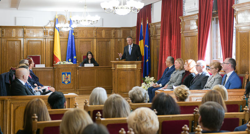 Iohannis la bilantul ICCJ, Foto: Presidency.ro