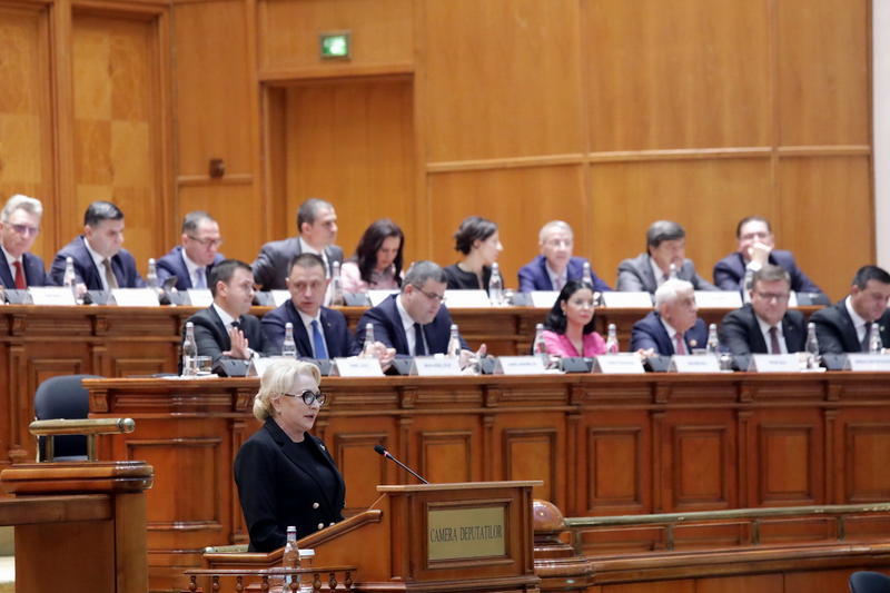 Dăncilă în Parlament, Foto: Guvernul Romaniei