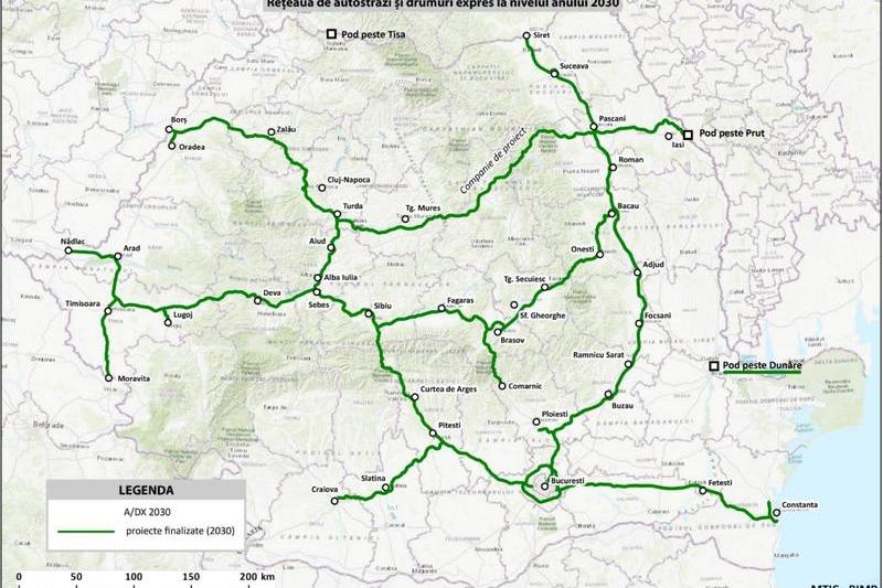 Autostrazile pe care spera Guvernul ca le face pana in 2030, Foto: Ministerul Fondurilor Europene