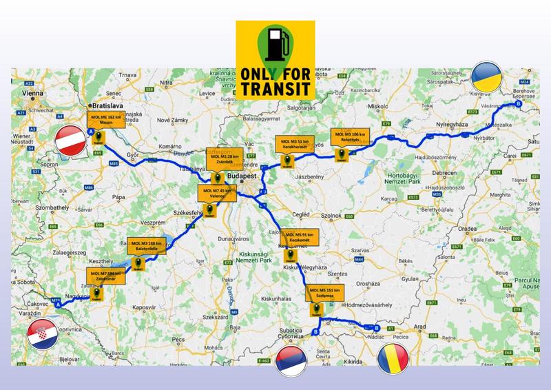 Harta trasee Ungaria, Foto: MAE