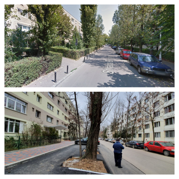 Strada Burdujeni inainte si dupa, Foto: Hotnews