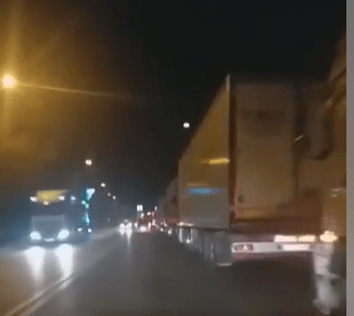 tiruri blocate, Foto: Captura video