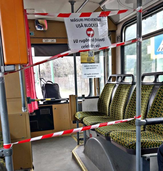 Masuri de protectie anti-coronavirus in autobuz, Foto: Hotnews