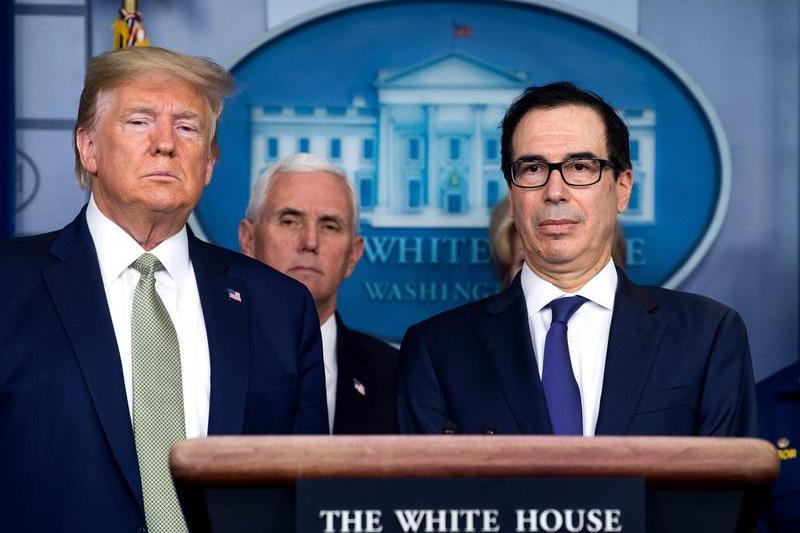 Donald Trump si Steven Mnuchin, Foto: Profimedia Images