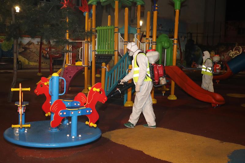 Locuri de joaca dezinfectate, Foto: Primaria sector 2