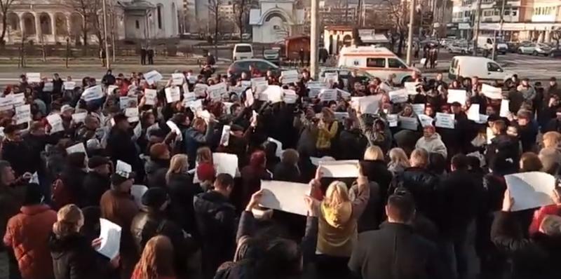 miting pentru sustinerea lui Pintea la Baia Mare, Foto: Captura video