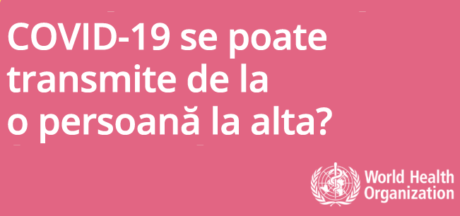 Cum se transmite coronavirus?, Foto: OMS