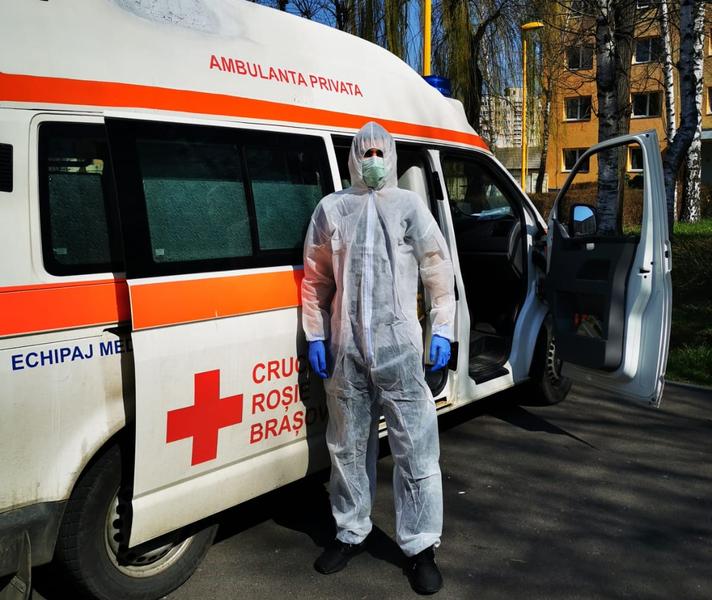 Voluntar Crucea Roșie Brașov, Foto: Arhiva personala