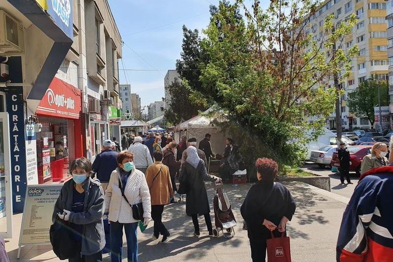 Aglomeratie 11 aprilie 2020, Foto: Hotnews