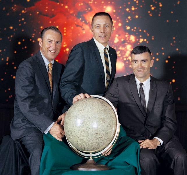 Cei trei astronauti de pe Apollo 13, Foto: NASA