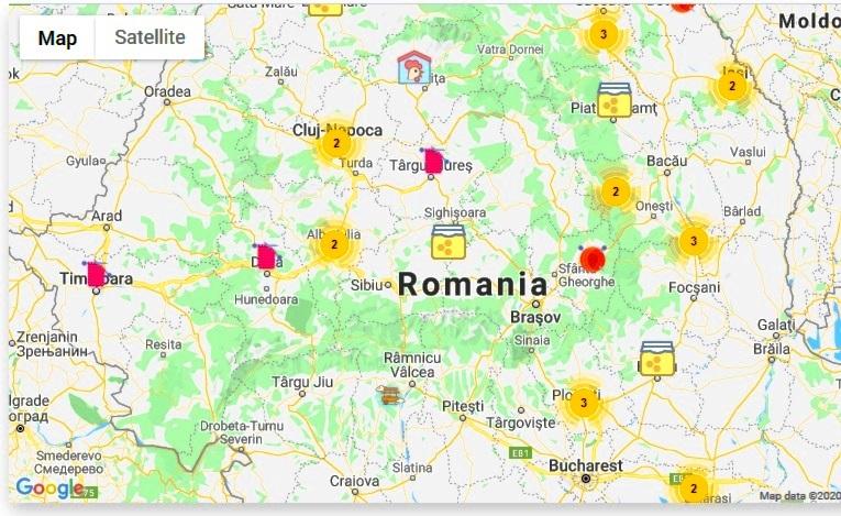 Harta producatorilor locali, Foto: Hotnews