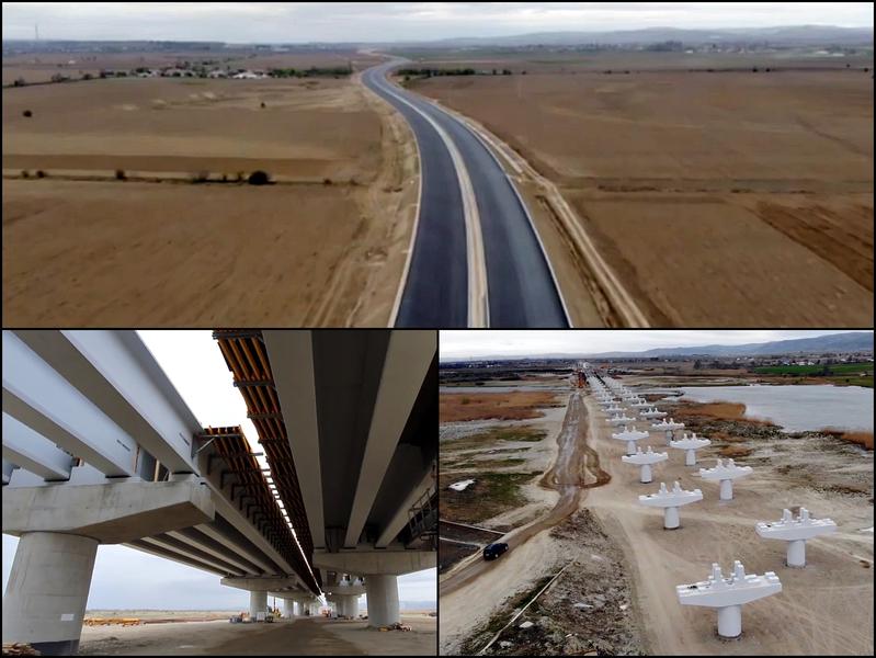 Autostrada A7 - VO Bacau - aprilie 2020, Foto: Colaj foto